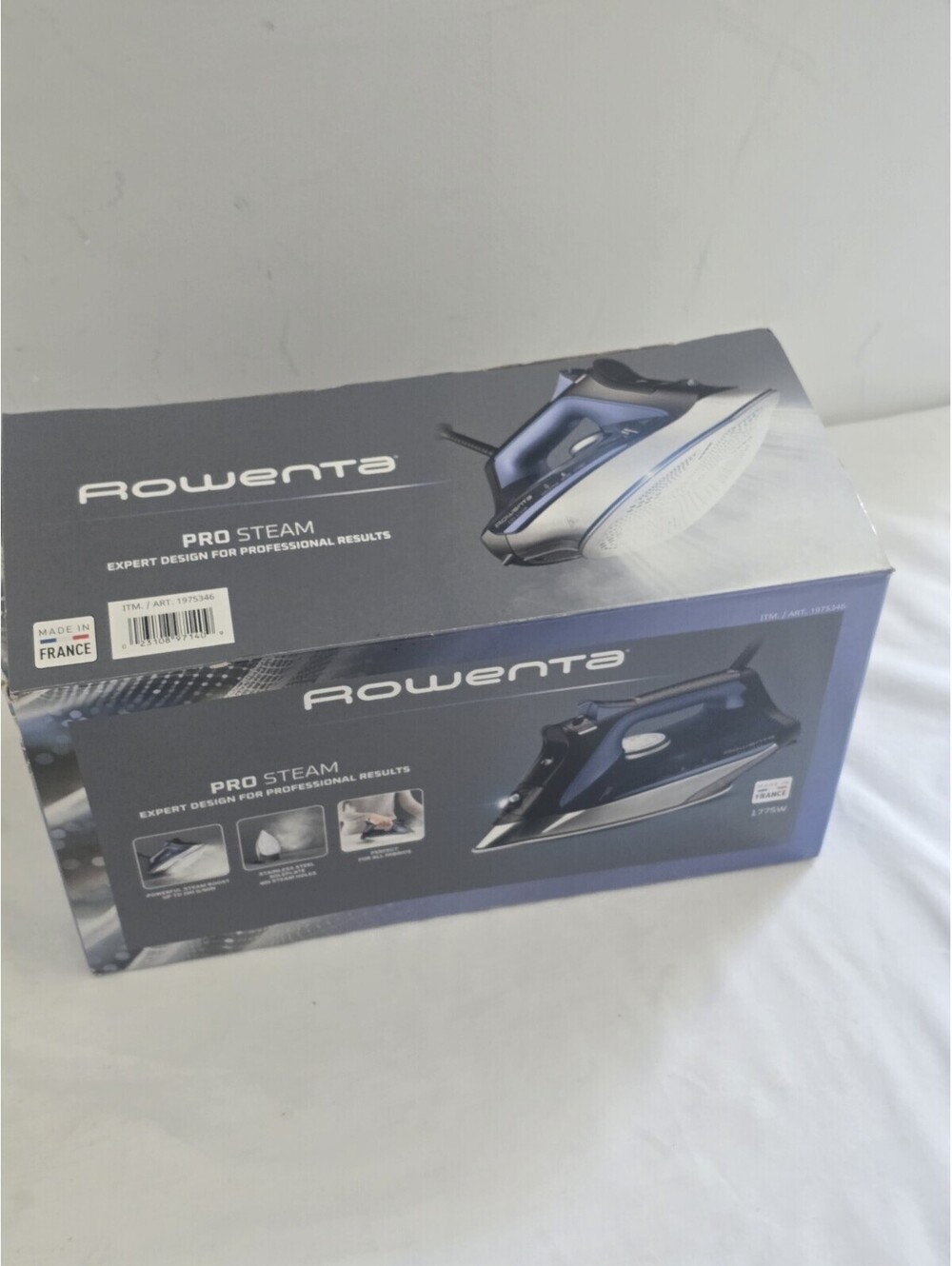 Rowenta Pro Steam Iron, 1775W, Auto-Off ,Made In France OPEN BOX